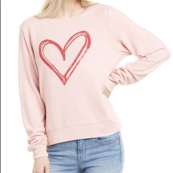 Wildfox Pants - Wildfox Sketchy Heart Silver Pink Lounge Set ❤️